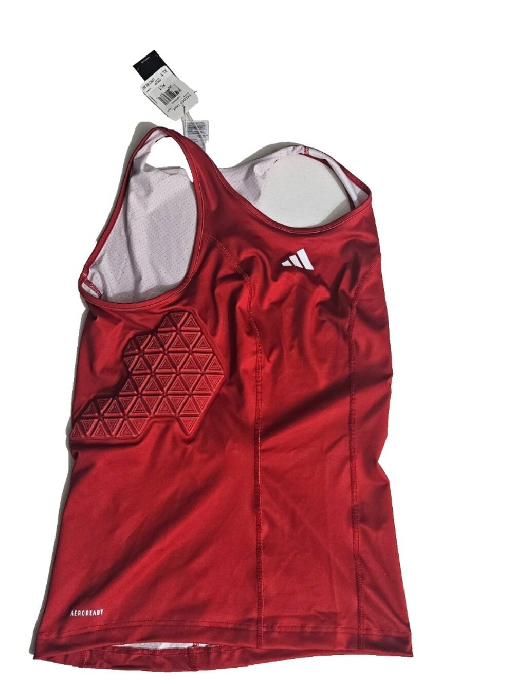 Adidas Men's Aeroready Padded Tank Top Tepore Red XL Tall IQ0881